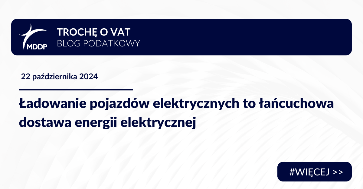 Ładowanie pojazdów elektrycznych to łańcuchowa dostawa energii elektrycznej